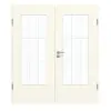 GARANT drzwi dwuskrzydłowe wraz z ościeżnicą 9417-60 Snow White CePaL z przeszkleniem LA-DIN Sprosse SP2