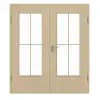 GARANT drzwi dwuskrzydłowe wraz z ościeżnicą Natura Ahorn CePaL z przeszkleniem LA-DIN Sprosse SP0