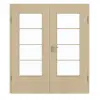 GARANT drzwi dwuskrzydłowe z ościeżnicą Natura Ahorn CePaL z przeszkleniem LA-DIN szpros SP10