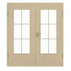 GARANT drzwi dwuskrzydłowe wraz z ościeżnicą Natura Ahorn CePaL z przeszkleniem LA-DIN Sprosse SP4