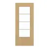 GARANT drzwi przesuwne Authentic dąb sękaty CePaL z przeszkleniem LA-DIN szpros SP10