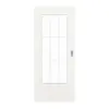 GARANT Drzwi przesuwne Authentic Bianco CePaL z przeszkleniem LA-DIN Sprosse SP2