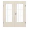 GARANT Drzwi podwójne wraz z ościeżnicą Authentic Perl CePaL z przeszkleniem LA-DIN szpros SP2