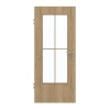 GARANT Drzwi pokojowe Authentic Dąb szczelinowy CePaL z okienkiem przeszklonym LA-DIN Słupek SP0