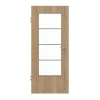 GARANT Drzwi pokojowe Authentic Dąb szczelinowy CePaL z okienkiem przeszklonym LA-DIN Słupek SP10