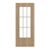 GARANT Drzwi przesuwne Authentic Dąb szczelinowy CePaL z przeszkleniem LA-DIN Słupek SP2