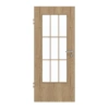 GARANT Drzwi pokojowe Authentic Dąb szczelinowy CePaL z przeszkleniem LA-DIN Słupek SP2