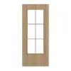 GARANT Drzwi przesuwne Authentic Dąb szczelinowy GCK08 z przeszkleniem LA-DIN szpros SP4