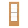 GARANT Drzwi przesuwne bukowe Exklusiv CePaL z przeszkleniem LA-DIN Słup SP10