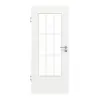 GARANT Drzwi pokojowe D354-60 Designer White Resopal z przeszkleniem LA-DIN szprosy SP2