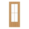 GARANT Drzwi przesuwne dębowe Premium CePaL z przeszkleniem LA-DIN Słup SP0