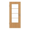 GARANT Drzwi pokojowe dębowe Premium CePaL z przeszkleniem LA-DIN Słup SP10