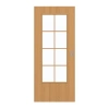 GARANT Drzwi przesuwne dębowe Premium CePaL z przeszkleniem LA-DIN Słup SP1