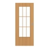 GARANT Drzwi przesuwne dębowe Premium CePaL z przeszkleniem LA-DIN Słup SP2