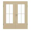 GARANT Drzwi dwuskrzydłowe wraz z ościeżnicą Natura Klon GCK08 z przeszkleniem LA-DIN szpros SP0