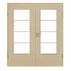 GARANT Drzwi podwójne wraz z ościeżnicą Natura klon GCK08 z przeszkleniem LA-DIN szprosy SP10