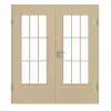 GARANT Drzwi podwójne wraz z ościeżnicą Natura klon GCK08 z przeszkleniem LA-DIN szprosy SP2