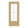 GARANT Drzwi przesuwne układ poprzeczny Authentic dąb z sękami GCK08 z przeszkleniem LA-DIN szprosy SP0