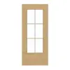 GARANT Drzwi przesuwne układ poprzeczny Authentic dąb z sękami GCK08 z przeszkleniem LA-DIN szprosy SP4