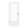 GARANT drzwi pokojowe wzdłuż Authentic Bianco CePaL z wycięciem na szybę LA-DIN szpros SP1