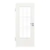 GARANT drzwi pokojowe wzdłuż Authentic Bianco CePaL z przeszkleniem LA-DIN szpros SP2