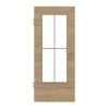 GARANT Drzwi pokojowe Układ poprzeczny Authentic Dąb szczelinowy CePaL z okienkiem przeszklonym LA-DIN Słupek SP0
