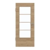GARANT Drzwi pokojowe Układ poprzeczny Authentic Dąb szczelinowy CePaL z okienkiem przeszklonym LA-DIN Słupek SP10