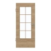 GARANT Drzwi pokojowe Układ poprzeczny Authentic Dąb szczelinowy CePaL z okienkiem przeszklonym LA-DIN Słupek SP1