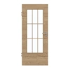 GARANT Drzwi pokojowe Układ poprzeczny Authentic Dąb szczelinowy CePaL z okienkiem przeszklonym LA-DIN Słupek SP2