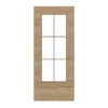 GARANT Drzwi przesuwne Układ poprzeczny Authentic Dąb szczelinowy CePaL z okienkiem LA-DIN Słupek SP4
