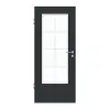 GARANT Drzwi pokojowe U12000SD Wulkaniczna czerń GHK08 z przeszkleniem LA-DIN Słupek SP1