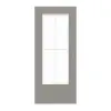 GARANT Drzwi przesuwne U12115SD Platynowy szary GHK08 z przeszkleniem LA-DIN Słupek SP0