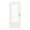 GARANT Drzwi pokojowe lakierowane na biało 9010 CePaL z przeszkleniem LA-DIN Słupek SP2