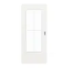 GARANT drzwi przesuwne biały lakier 9016 CePaL z przeszkleniem LA-DIN szprosy SP0