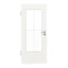 GARANT drzwi pokojowe biały lakier 9016 CePaL z przeszkleniem LA-DIN szpros SP0