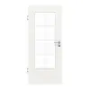 GARANT Drzwi wewnętrzne Białe lakierowane 9016 CePaL z przeszkleniem LA-DIN Słup SP1