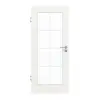 GARANT Drzwi wewnętrzne Białe lakier 9016 CePaL z przeszkleniem LA-2 Słup SP1