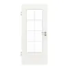GARANT drzwi pokojowe biały lakier 9016 GHK08 z przeszkleniem LA-DIN szpros SP1
