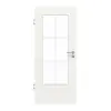 GARANT drzwi pokojowe biały lakier 9016 GHK08 z wycięciem na szybę LA-DIN szpros SP4