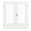GARANT Drzwi podwójne inkl. ościeżnica biała lakier 9016 z przeszkleniem LA-DIN Słup SP0