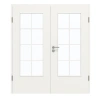 GARANT Drzwi podwójne wraz z ościeżnicą lakier białym 9016 z przeszkleniem LA-DIN szpros SP1