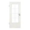 GARANT drzwi wewnętrzne biel ze strukturą Premium CePaL z przeszkleniem LA-DIN szpros SP1