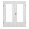 GARANT Drzwi podwójne wraz z ościeżnicą Authentic Grigio GCK08 z przeszkleniem LA-DIN