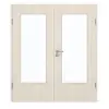 GARANT drzwi dwuskrzydłowe z ościeżnicą Authentic Perl CePaL z przeszkleniem LA-DIN