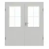 GARANT drzwi dwuskrzydłowe wraz z ościeżnicą D92-60 Dove Grey Resopal z przeszkleniem LA-6 szprosem SP0