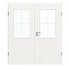 GARANT Drzwi podwójne inkl. ościeżnica Biała lakier 9016 z przeszkleniem LA-6 Słup SP0