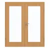 GARANT Drzwi podwójne wraz z ościeżnicą Dąb Premium GCK08 z przeszkleniem LA-2