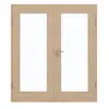 GARANT Drzwi dwuskrzydłowe z ościeżnicą, authentic agat, układ poprzeczny, GCK08, z przeszkleniem LA-2