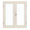 GARANT Drzwi dwuskrzydłowe z ościeżnicą Quer Authentic Perl GCK08 z przeszkleniem LA-2
