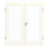 GARANT drzwi dwuskrzydłowe wraz z ościeżnicą 0105-60 Pearl White CePaL z przeszkleniem LA-3